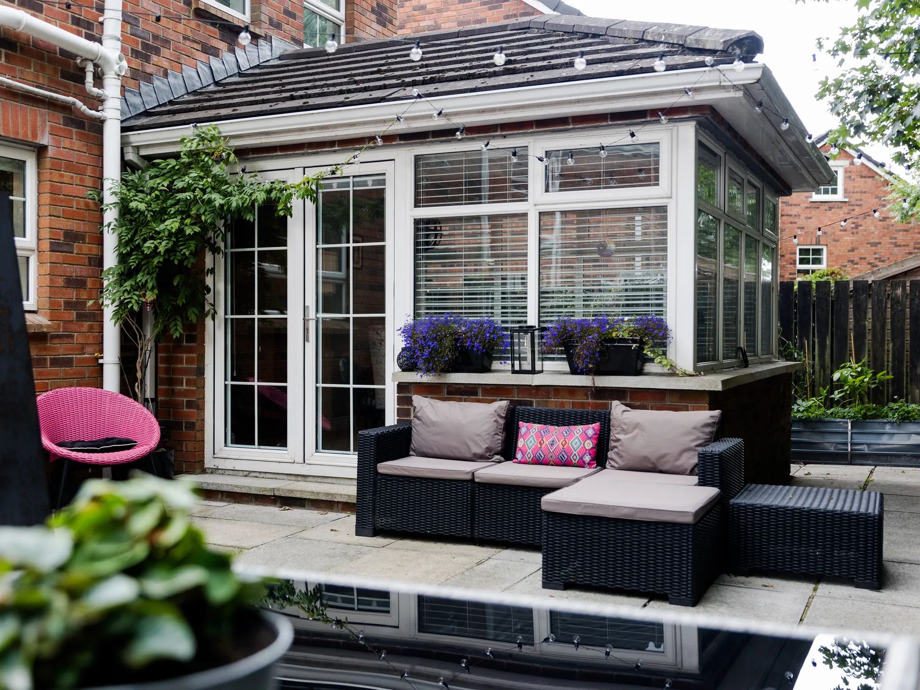 Outdoor living area photography
