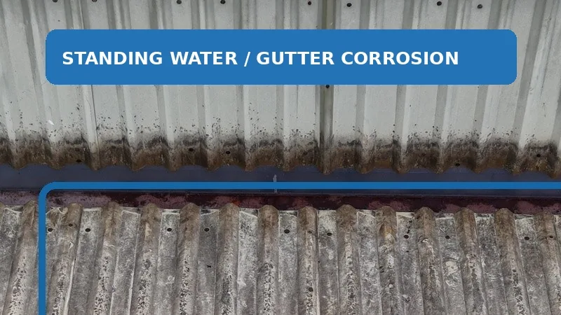 Annotated gutter inspection image